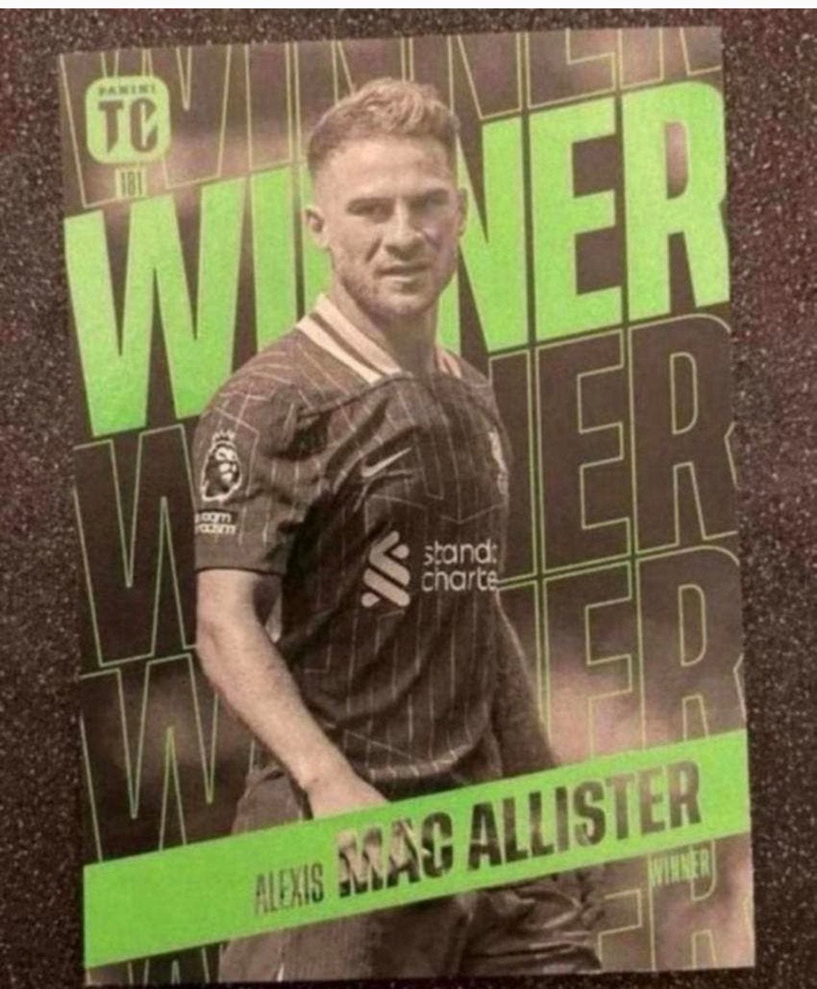 Panini Top Class 2025   WINNER   MAC ALLISTER   LIVERPOOL FC, Verzenden, Zo goed als nieuw, Plaatje