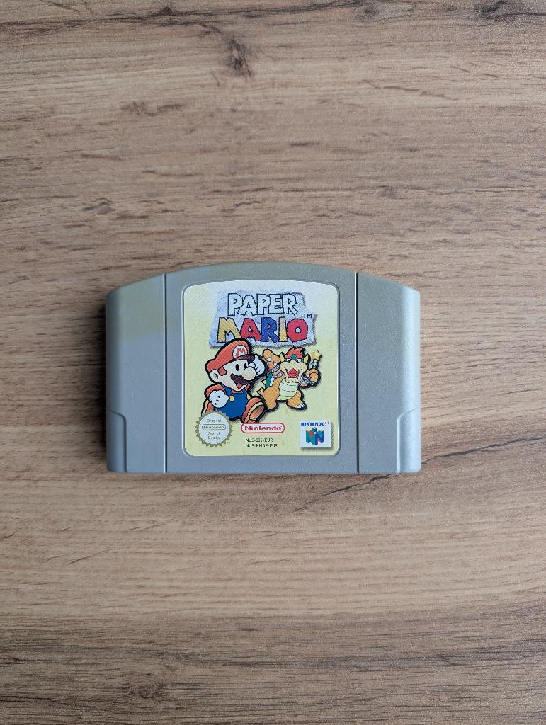 Paper mario N64, Spelcomputers en Games, Avontuur en Actie, 1 speler, Ophalen of Verzenden, Zo goed als nieuw