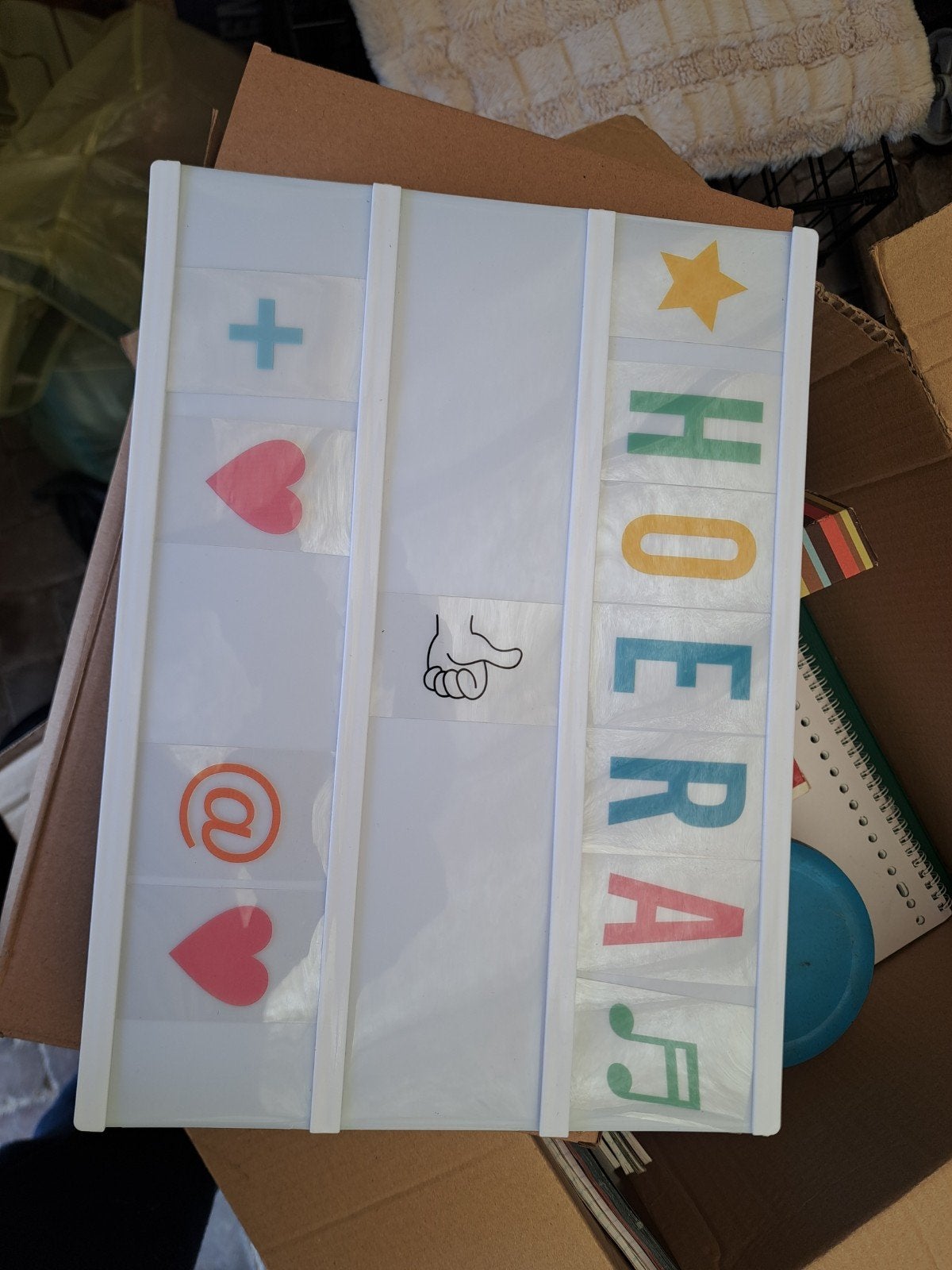 Lettercombinatie met heel veel letters, cijfers en tekens, Ophalen, 30 cm, 21 cm, Nieuw