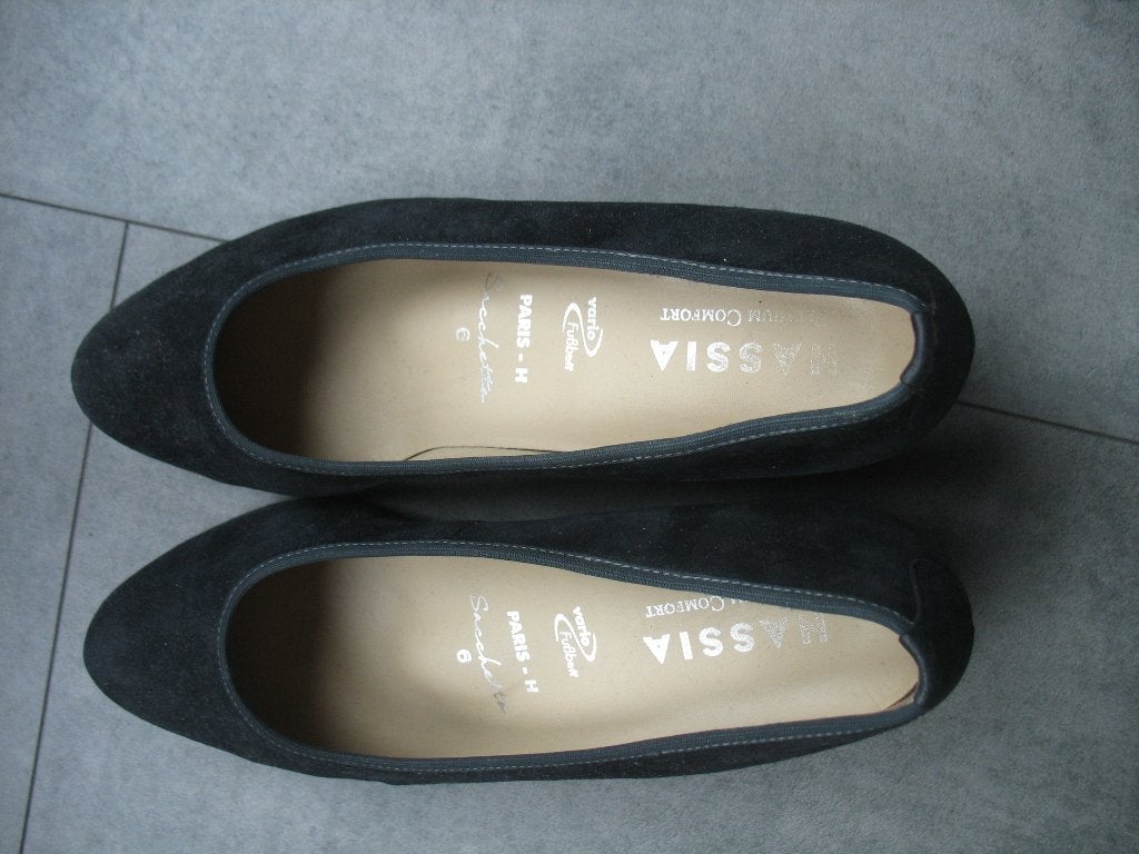 blauwe  dames schoenen maat 39 van Hassia, Ophalen, Zo goed als nieuw, Blauw
