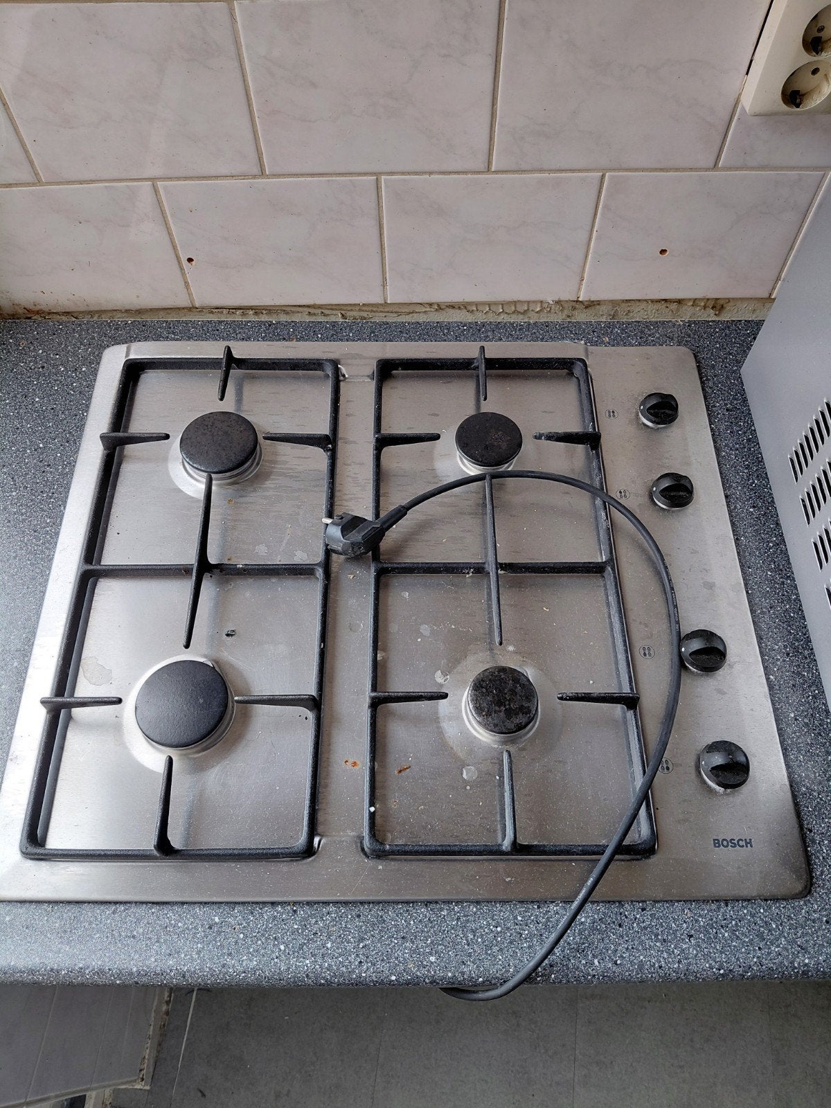 gas kookplaat, Ophalen, Gebruikt, 4 kookzones, Inbouw