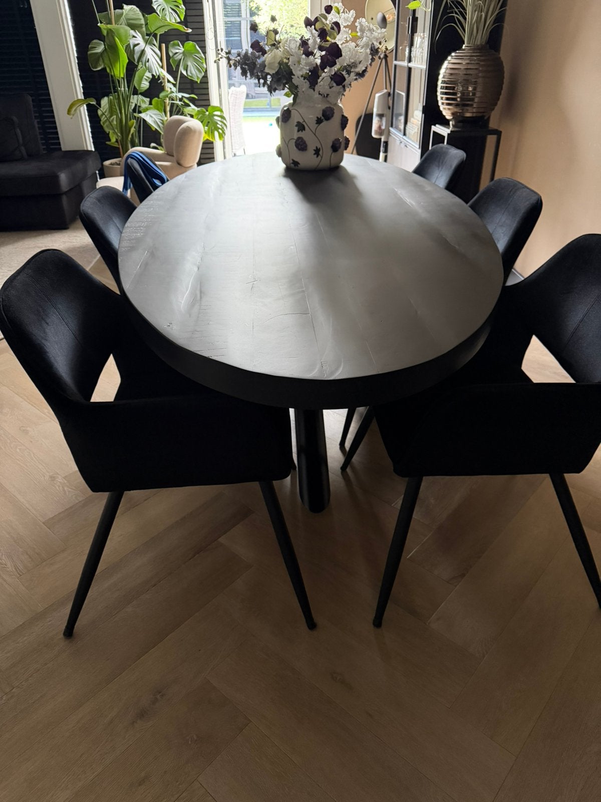 Ovale tafel 2,40, Huis en Inrichting, Tafels | Eettafels, Ophalen, 100 tot 150 cm, 200 cm of meer, Zo goed als nieuw