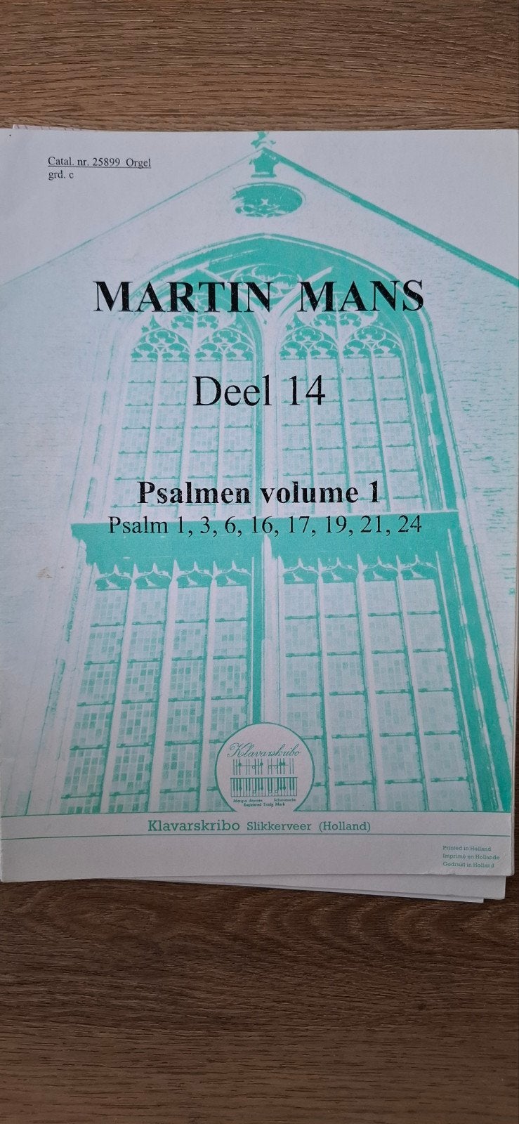 Martin Mans - Psalmen volume 1 (Deel 14) Orgelmuziek, Orgel, Ophalen of Verzenden, Zo goed als nieuw, Religie en Gospel