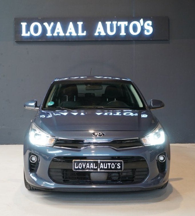 Kia Rio 1.0 TGDI ComfortPlusLine Navigator | ACHTERUITRIJC., Auto's, Voorwielaandrijving, Gebruikt, Euro 6, Blauw