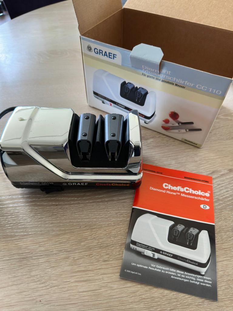 Graef Chef’sChoice CC110 Elektrische Messenslijper, Ophalen of Verzenden, Gebruikt
