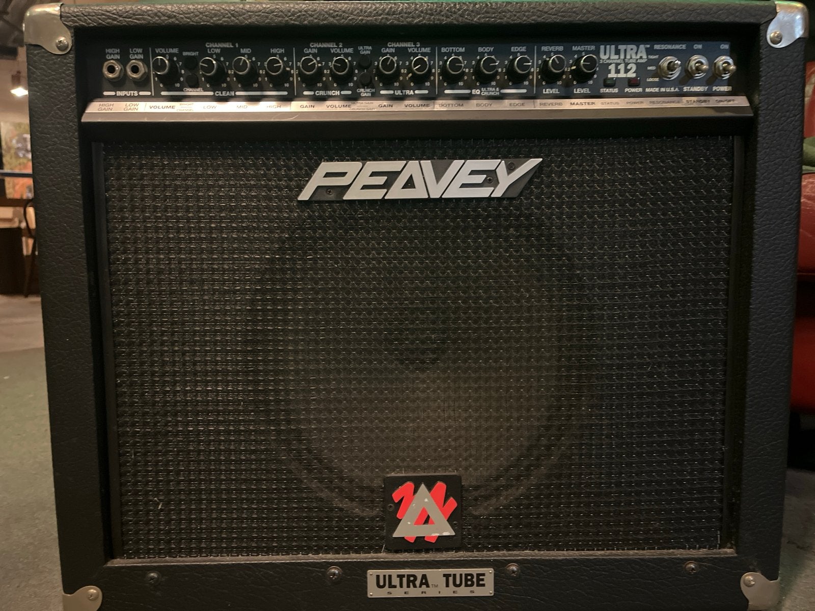 Peavey Ultra 112 gitaarversterker met footswitch, Ophalen, Gebruikt, Gitaar, 50 tot 100 watt