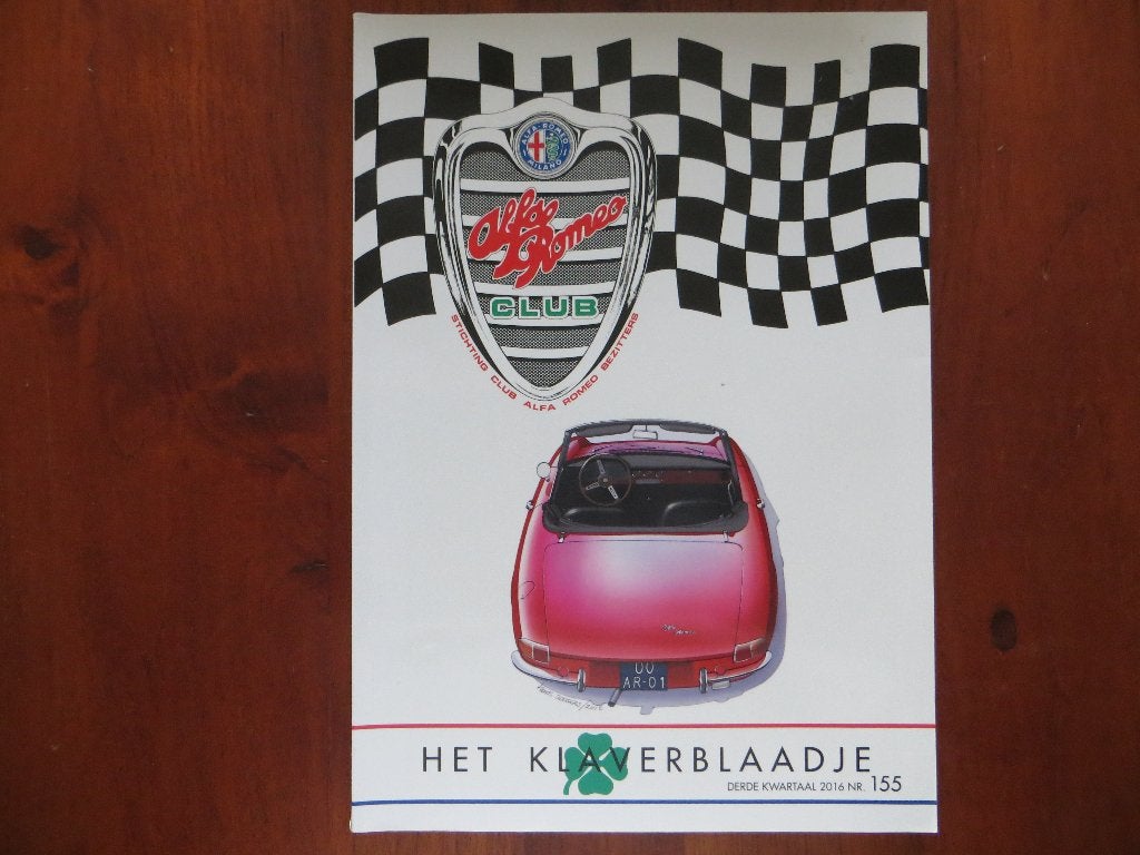 Alfa Romeo Het Klaverblaadje nr 155: 50 jaar Spider, 75, GTV, Ophalen of Verzenden, Nieuw, Alfa Romeo