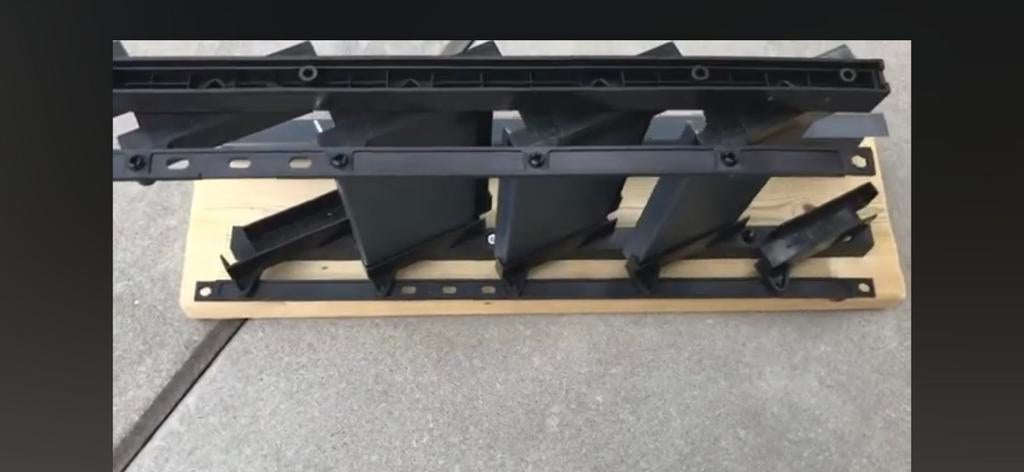 SAM kit lamelsysteem antraciet - met 5 lamellen (2.00m), Doe-het-zelf en Verbouw, Deuren en Horren, Kunststof, 120 cm of meer