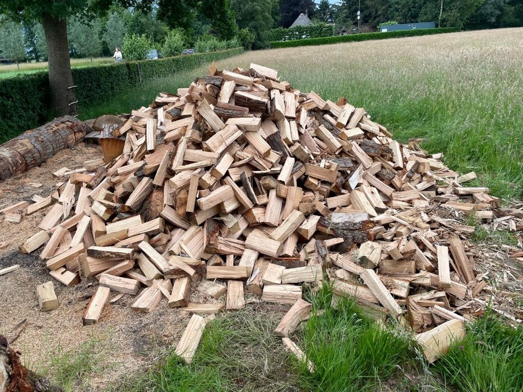 vers gekloofd eikenhout, 6 m³ of meer, Ophalen of Verzenden, Eikenhout, Blokken