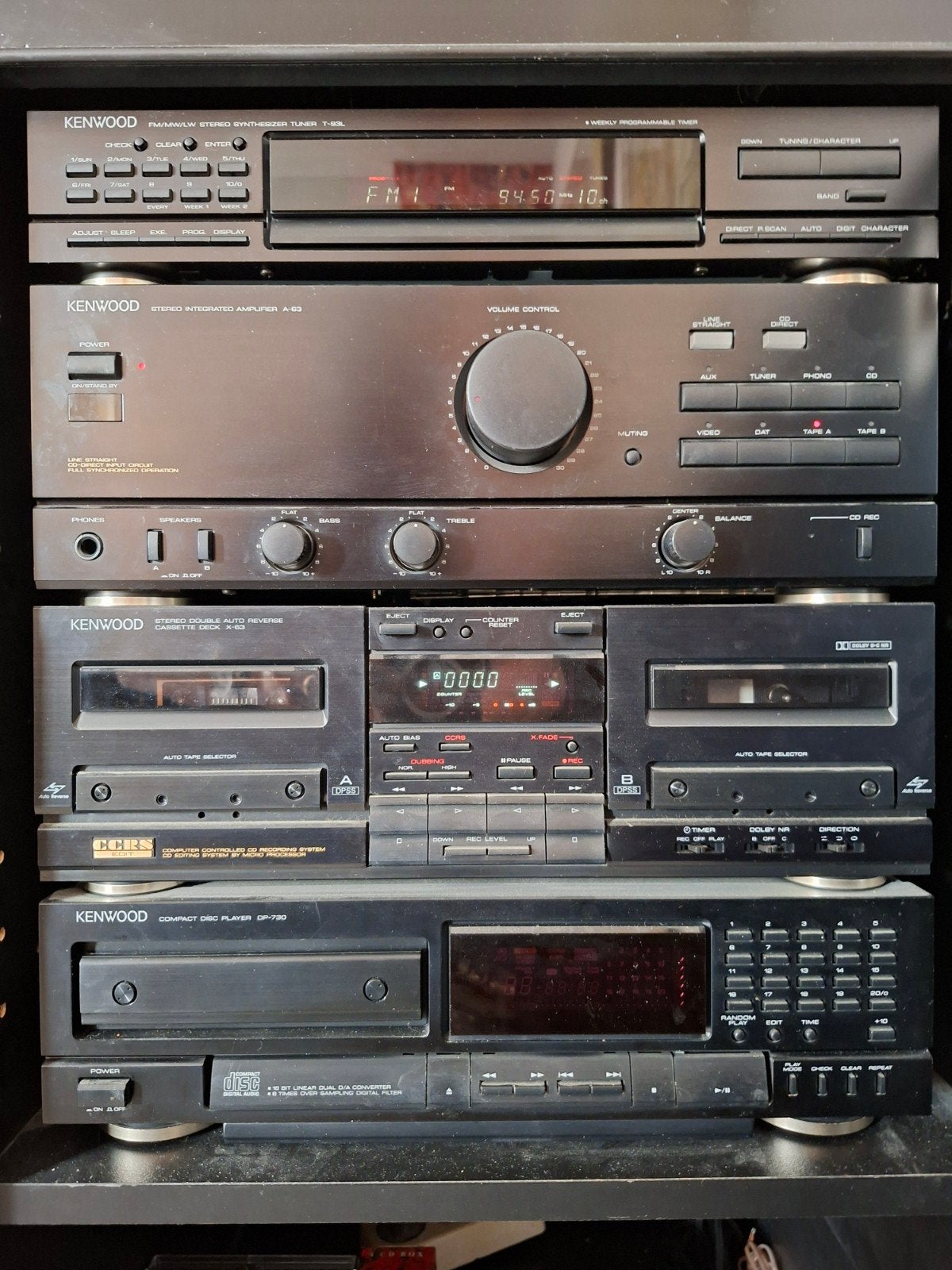 Kenwood Stereo Set met Sony Speakers en Afstandsbediening, Ophalen, Gebruikt, Tuner of Radio, Losse componenten