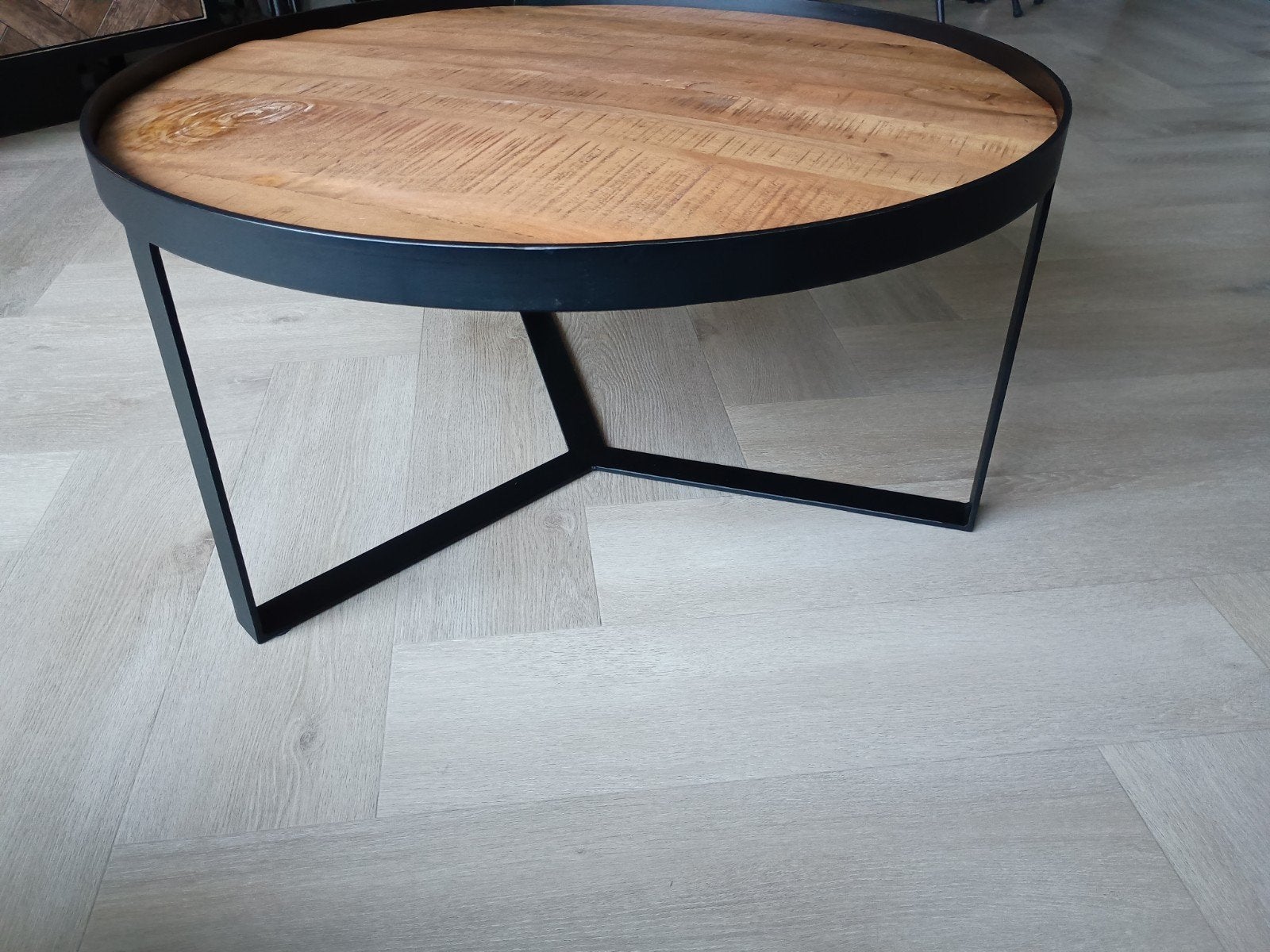 Salontafel, Ophalen, Gebruikt, 50 tot 100 cm, Rond