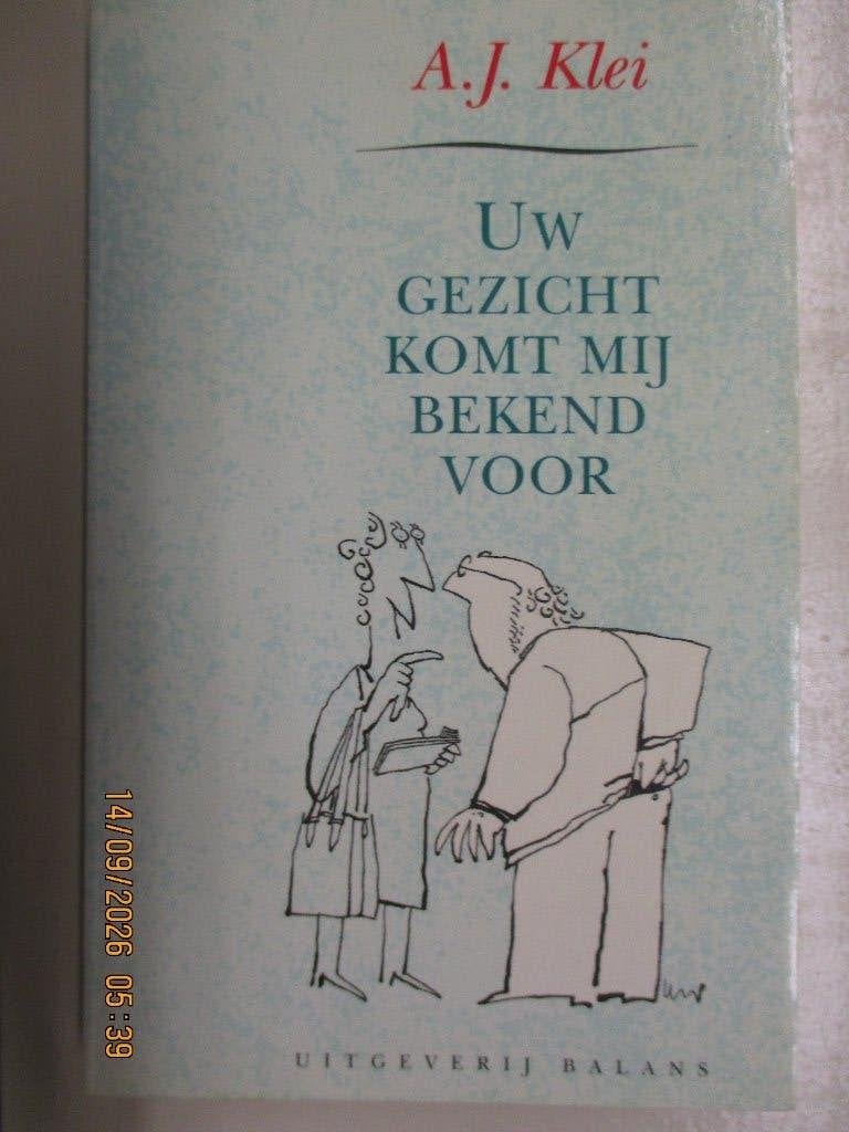 columns A.J.Klei -Uw gezicht komt mij bekend voor., Ophalen of Verzenden, Zo goed als nieuw