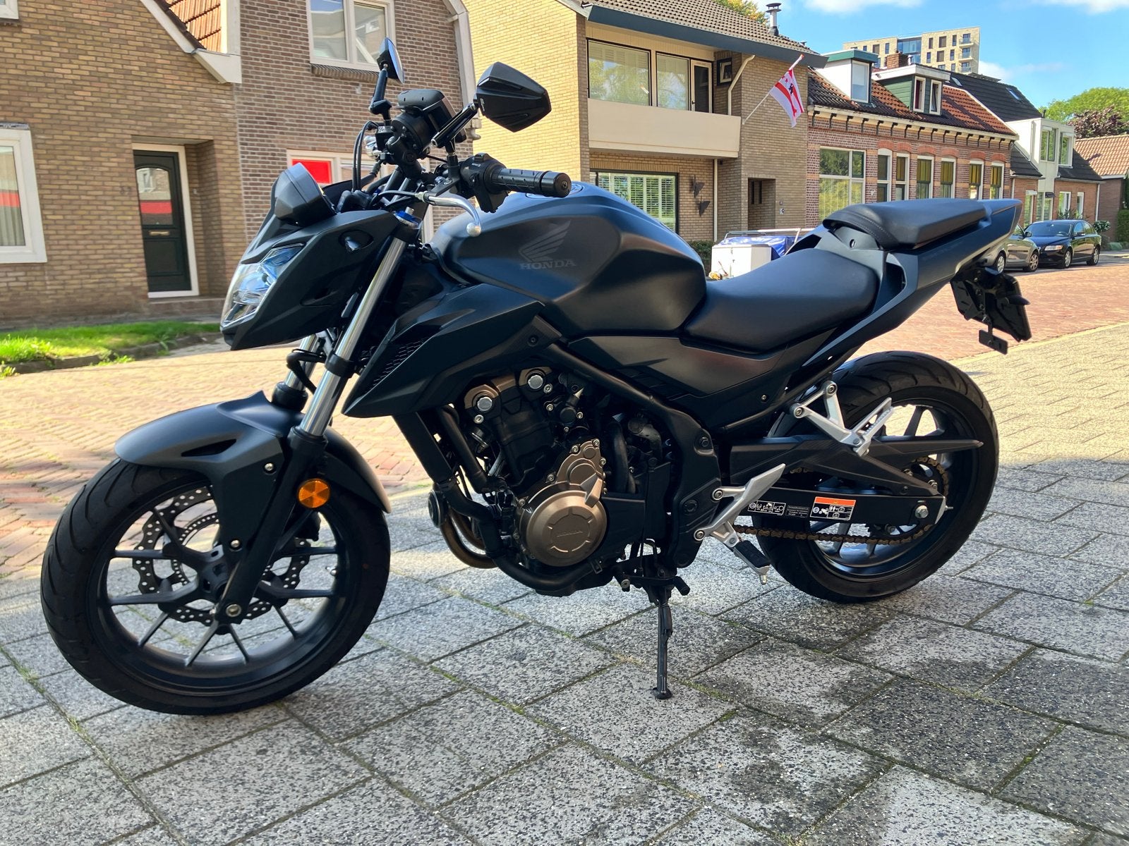 Honda CB500F met TomTom, LED en weinig kilometers, 2 cilinders, Gebruikt, Particulier, Minimaal motorrijbewijs A2