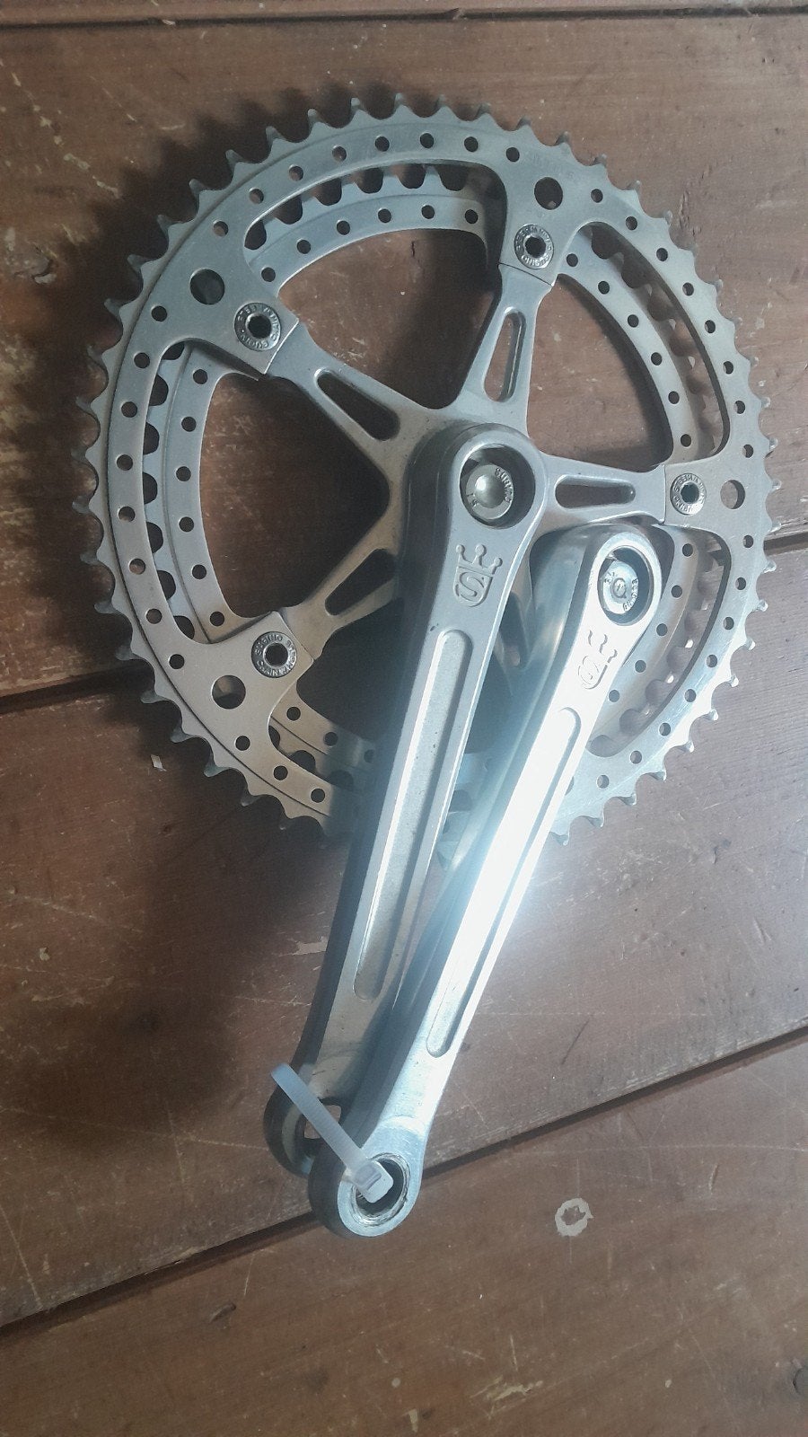 crankset Sugino Mighty 175mm !, Crankstel of Pedalen, Gebruikt, Sugino, Ophalen of Verzenden