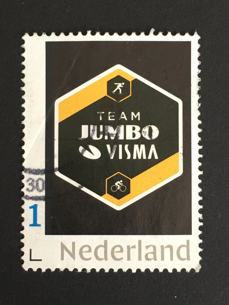 an36 2049 Persoonlijke - Wielerploeg Jumbo-Visma - gestempel, Ophalen of Verzenden, Na 1940, Gestempeld