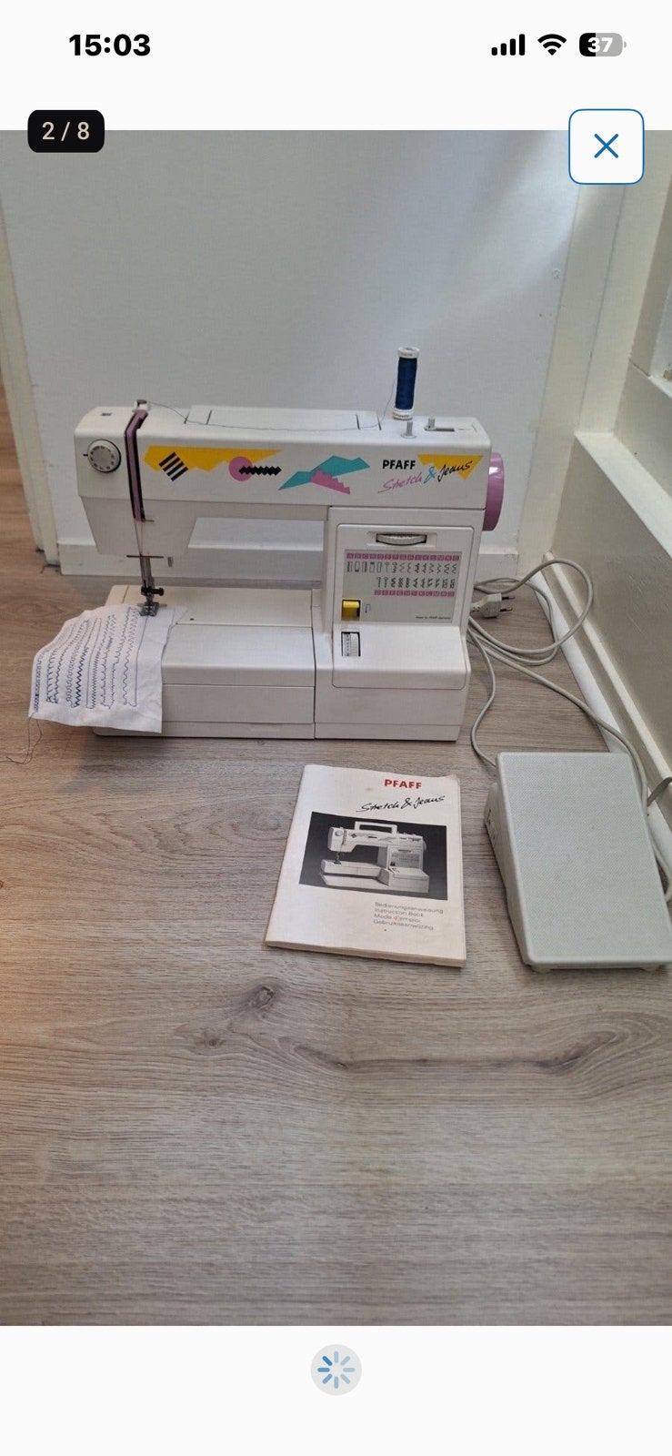 Pfaff stretch &Jeans naaimachine werkt perfect, Ophalen of Verzenden, Zo goed als nieuw, Naaimachine, Pfaff