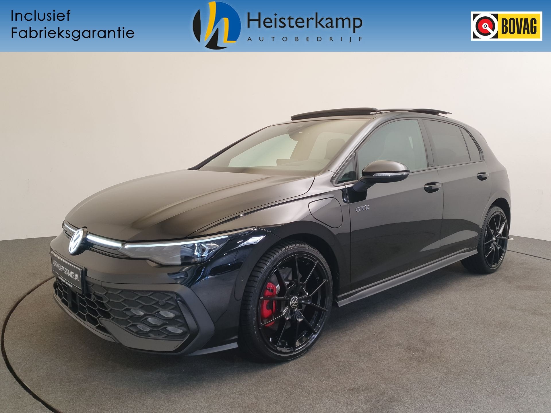 Volkswagen Golf GTE 1.5 eHybrid 272pk DSG/AUT Leder, Pano, W, 12 maanden, 77 km/l, Zwart, 4 cilinders