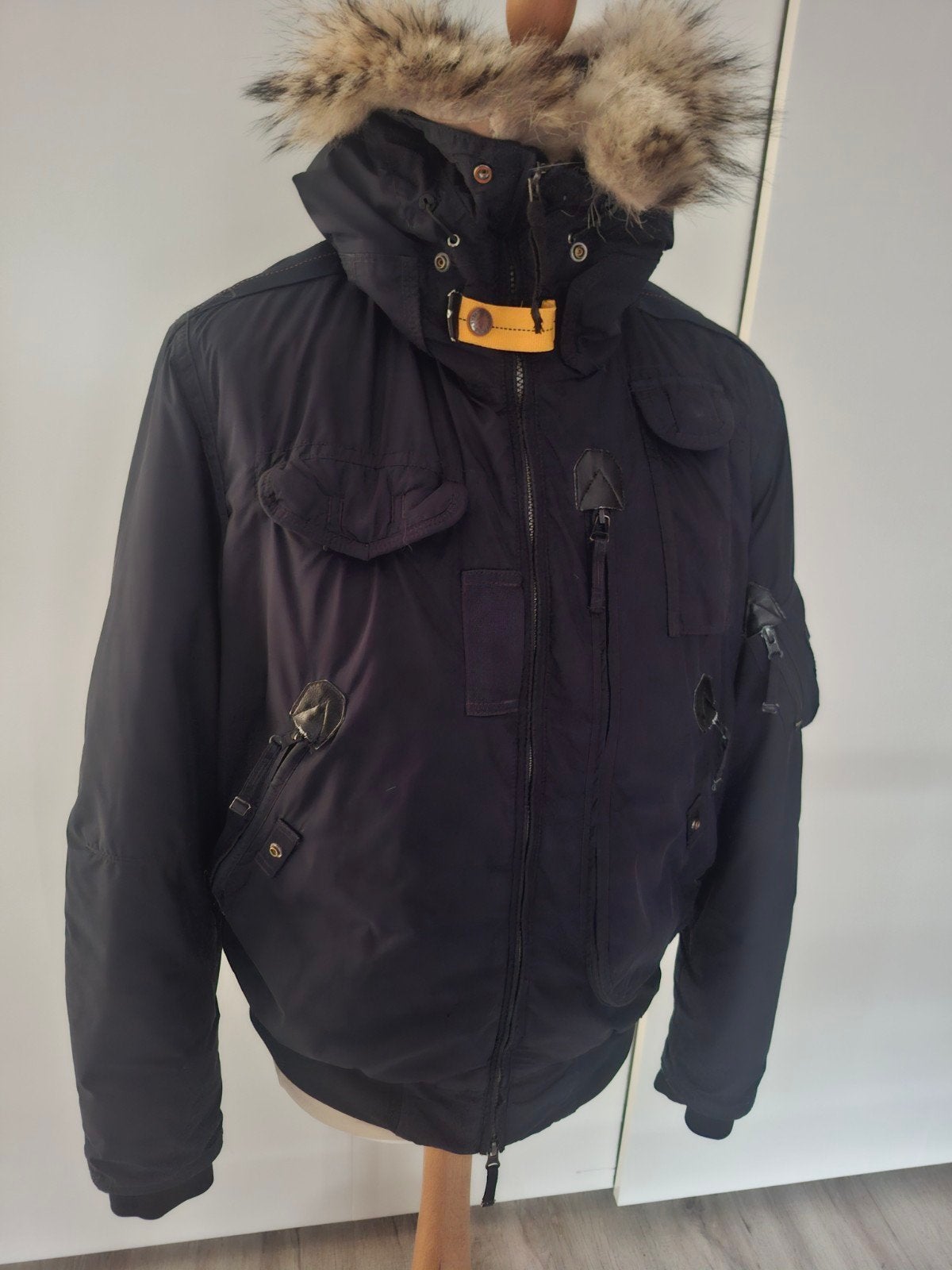 PARAJUMPERS GOBI BOMBER ZWART HEREN MAAT L, Maat 52/54 (L), Zwart, Parajumpers, Ophalen of Verzenden