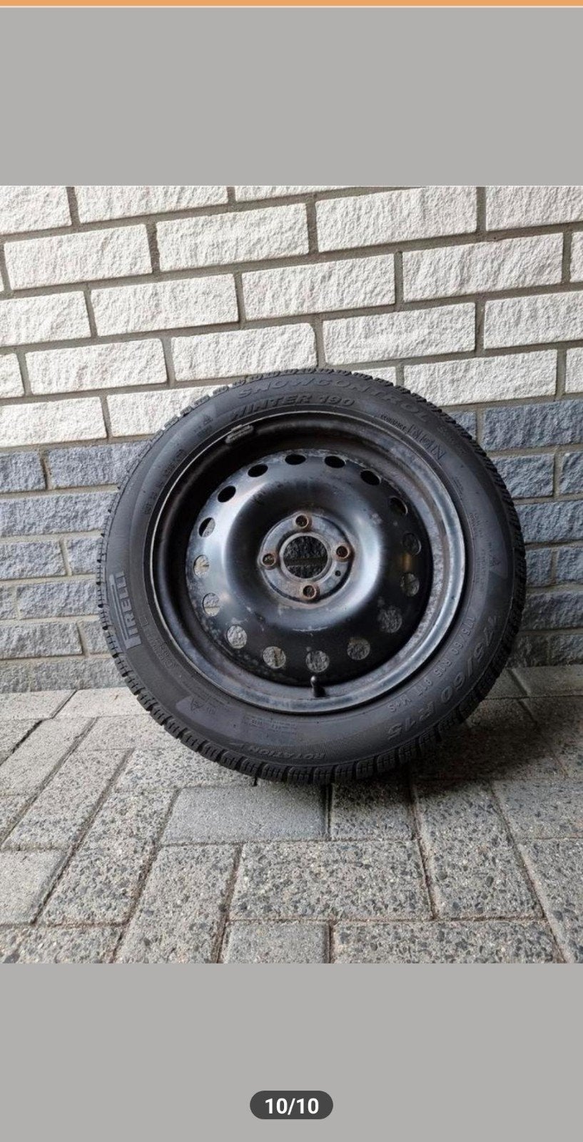 4 Pirelli Snowcontrol Winterbanden op stalen velg 175/60 R15, Ophalen