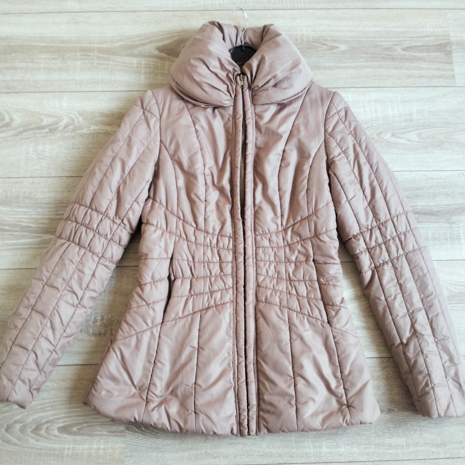 VILA gewatteerde jas mt L  beige, Overige kleuren, Vila, Maat 42/44 (L), Ophalen of Verzenden