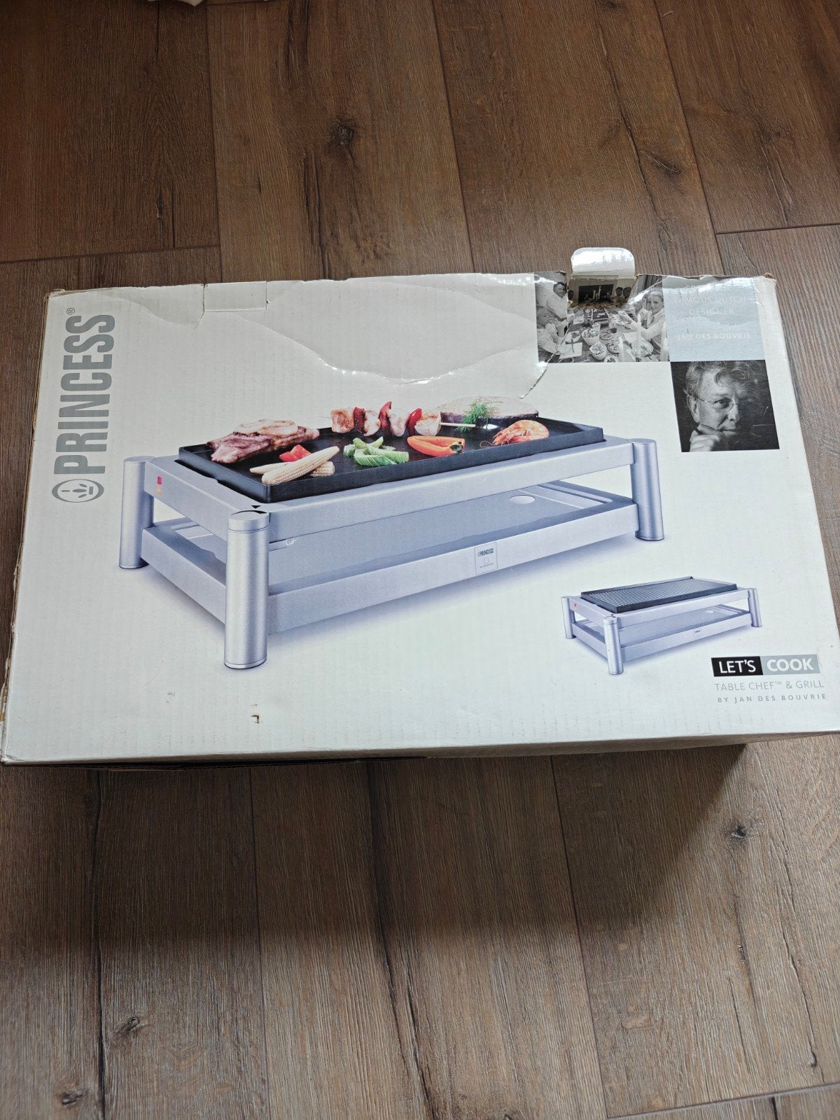 Princess Table Chef & Grill - Zo goed als nieuw, Witgoed en Apparatuur, Grillplaten, Ophalen, Zo goed als nieuw, Tafelgrill