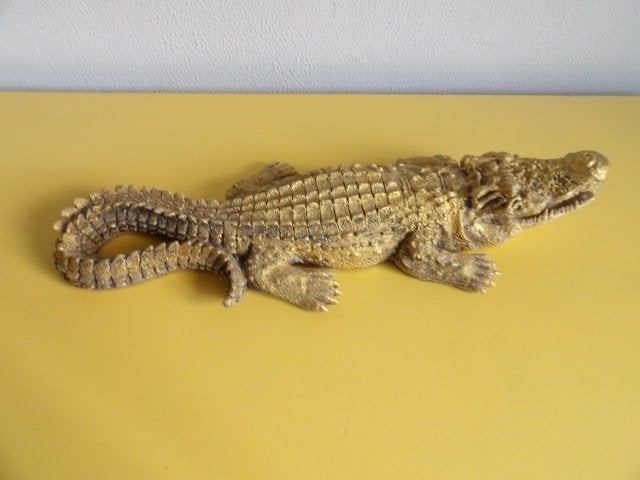 KROKODIL VAN GIPS, Ophalen of Verzenden, Gebruikt