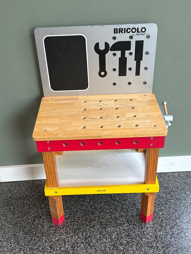Bricolo janod werktafel, Ophalen, Gebruikt