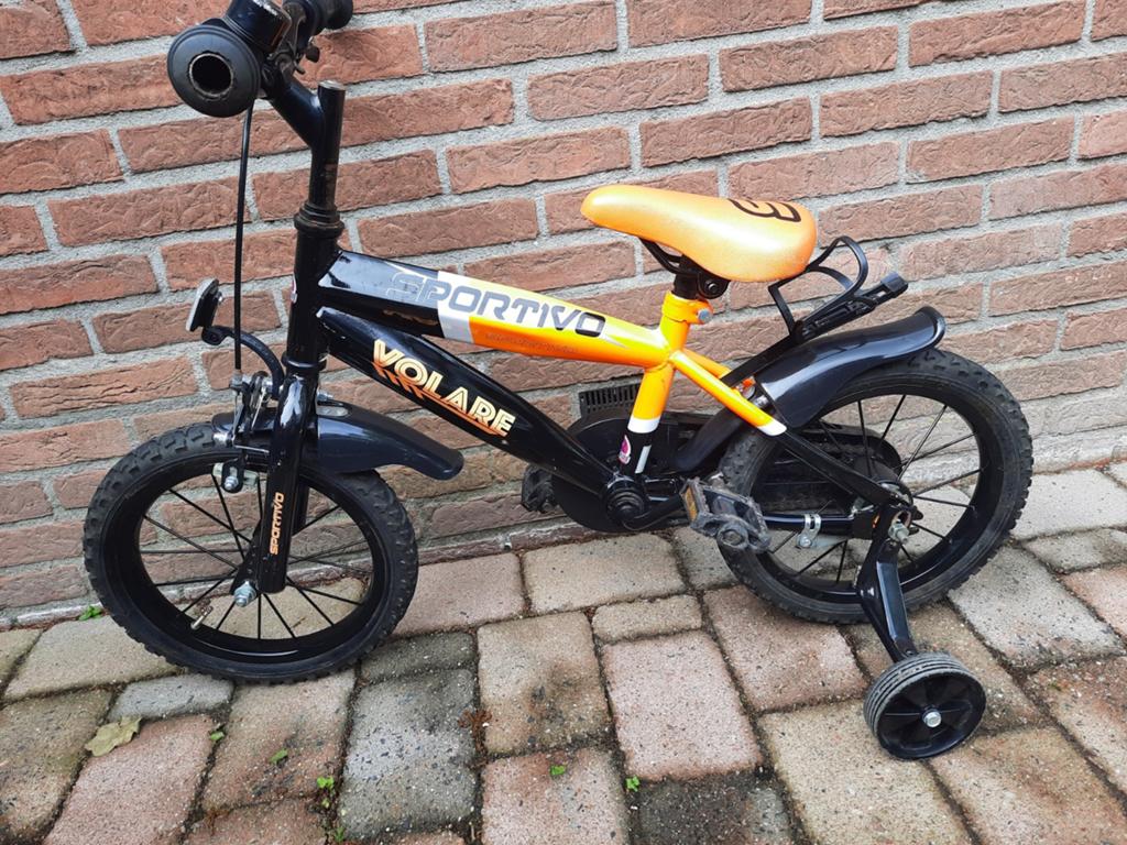 Kinderfiets Volare Sportivo 14 inch met zijwielen, Ophalen, Staal, Volare Sportivo, Minder dan 16 inch