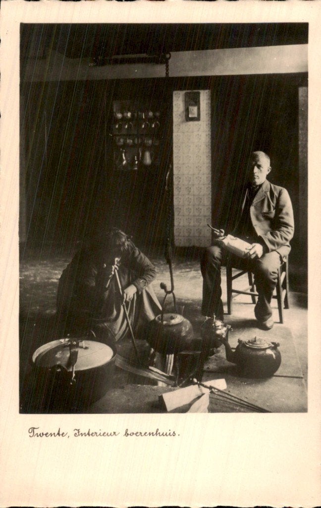 Twente - Boerenhuis - Interieur, Ophalen of Verzenden, 1920 tot 1940, Ongelopen, Overijssel