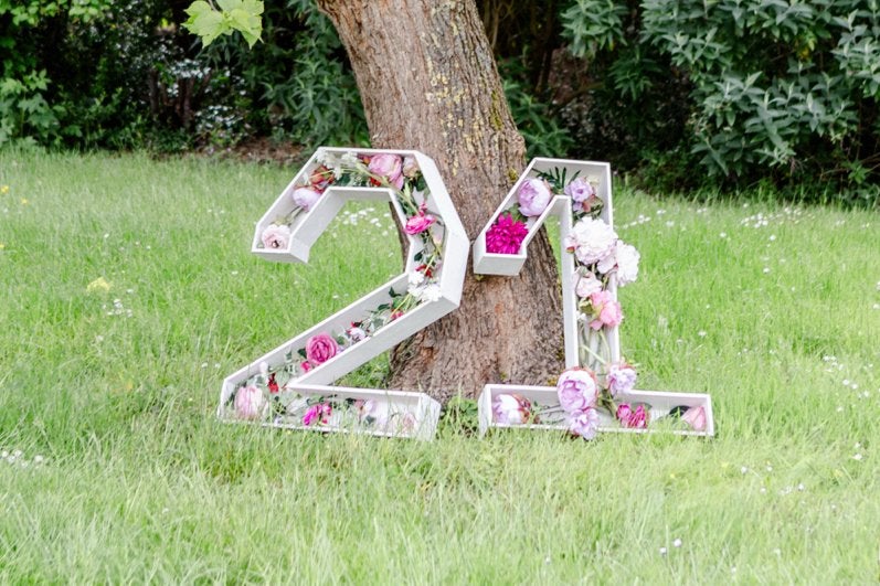 Twenty One letterbak voor 21 feest hout, Ophalen, Nieuw, Versiering