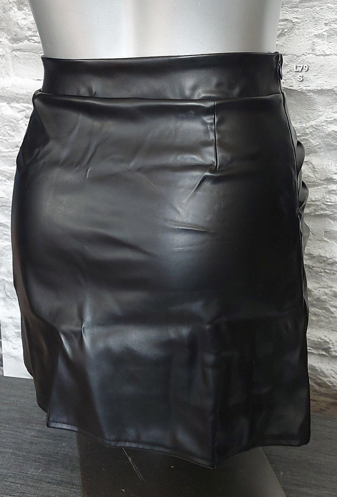 Sexy Zwart leren mini rokje - Maat S, Zwart, Nieuw, Ophalen of Verzenden, Maat 36 (S)
