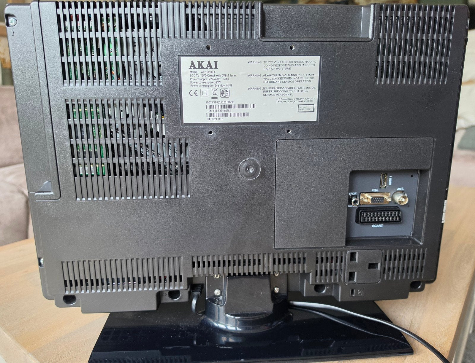 Akai LCD TV met ingebouwde DVD-speler, Gebruikt, 50 Hz, Minder dan 40 cm, Ophalen