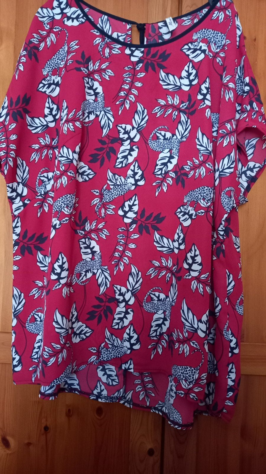 Jurk  Jurk van soepelvallende stof. XXL. 
Miss Etam., Ophalen of Verzenden, Zo goed als nieuw, Blauw, Jurk