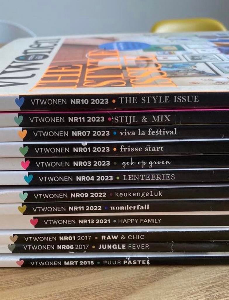VT Wonen tijdschriften - 12 stuks, nette staat, Boeken, Ophalen, Zo goed als nieuw, Interieur en Design