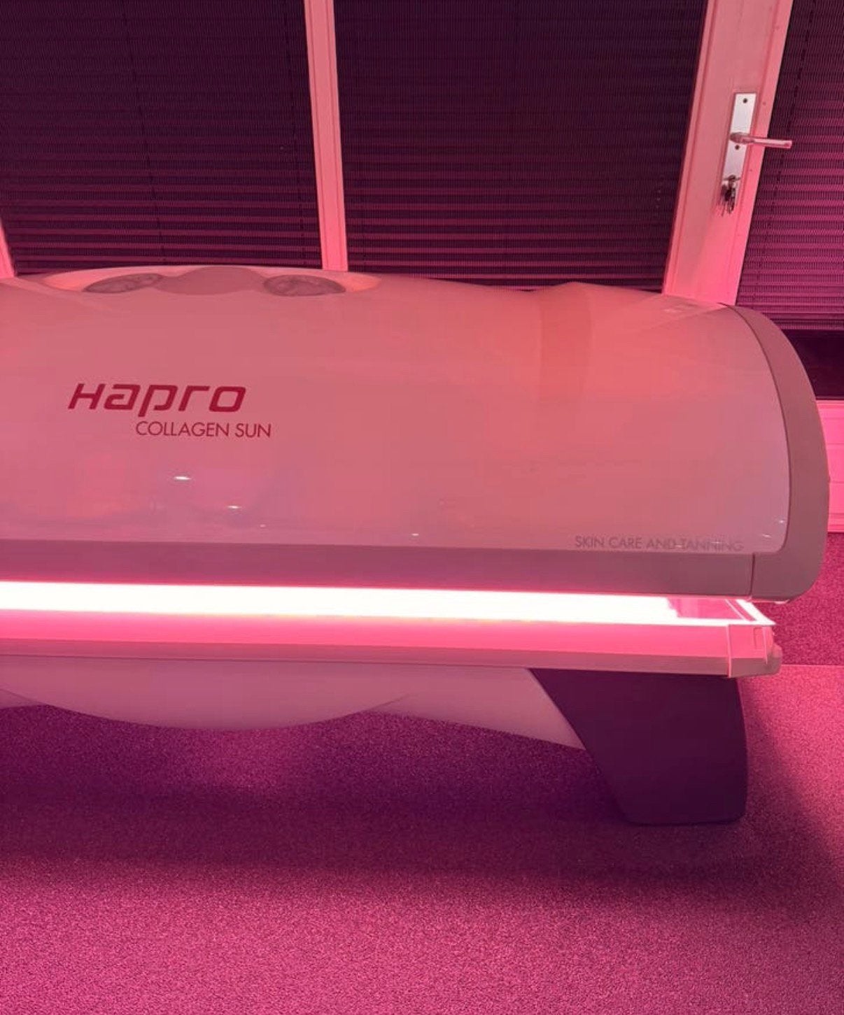 Hapro Collagen Sun – Scherpe prijs, Witgoed en Apparatuur, Verzenden, Zo goed als nieuw, Zonnebank dubbelzijdig, 15 lampen of meer