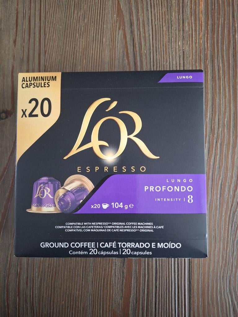L'or espresso profrondo 20 capsules, Ophalen of Verzenden
