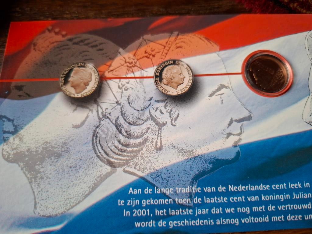 Laatste Nederlandse Centen Set 2001, Verzenden, Koningin Beatrix, Overige waardes, Setje