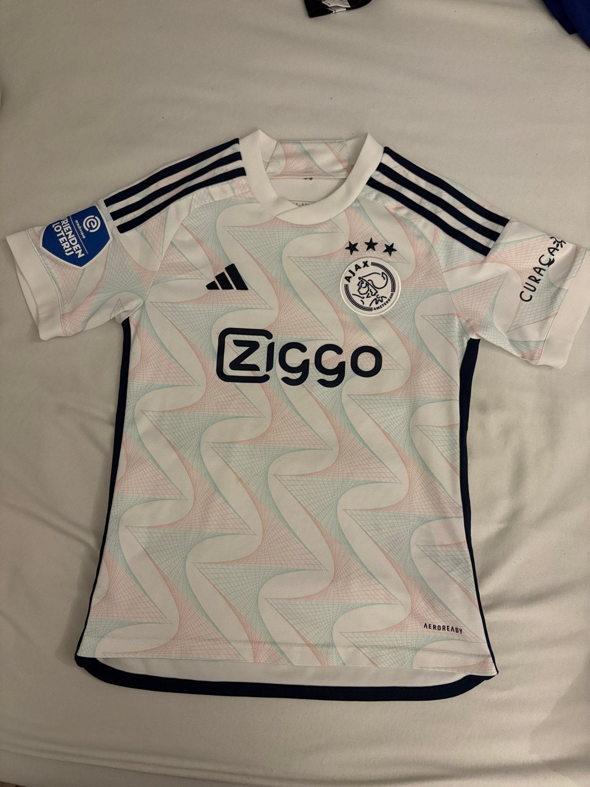 Ajax uitshirt 23/24 Henderson #6 - Maat 152 (11-12 jaar), Wit, Overige maten, Ophalen of Verzenden, Zo goed als nieuw