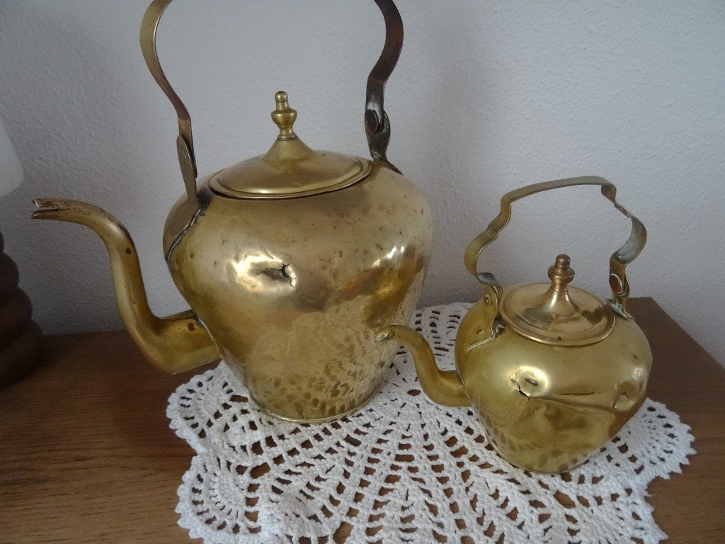 koperen koffie/thee ketel 2 stuks, Ophalen of Verzenden, Koper