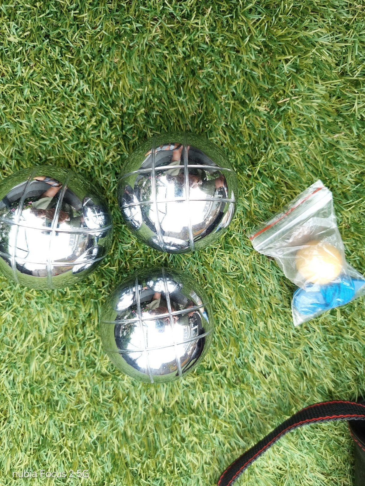 Petanque set met 3 ballen en draagtas, Ophalen of Verzenden, Nieuw