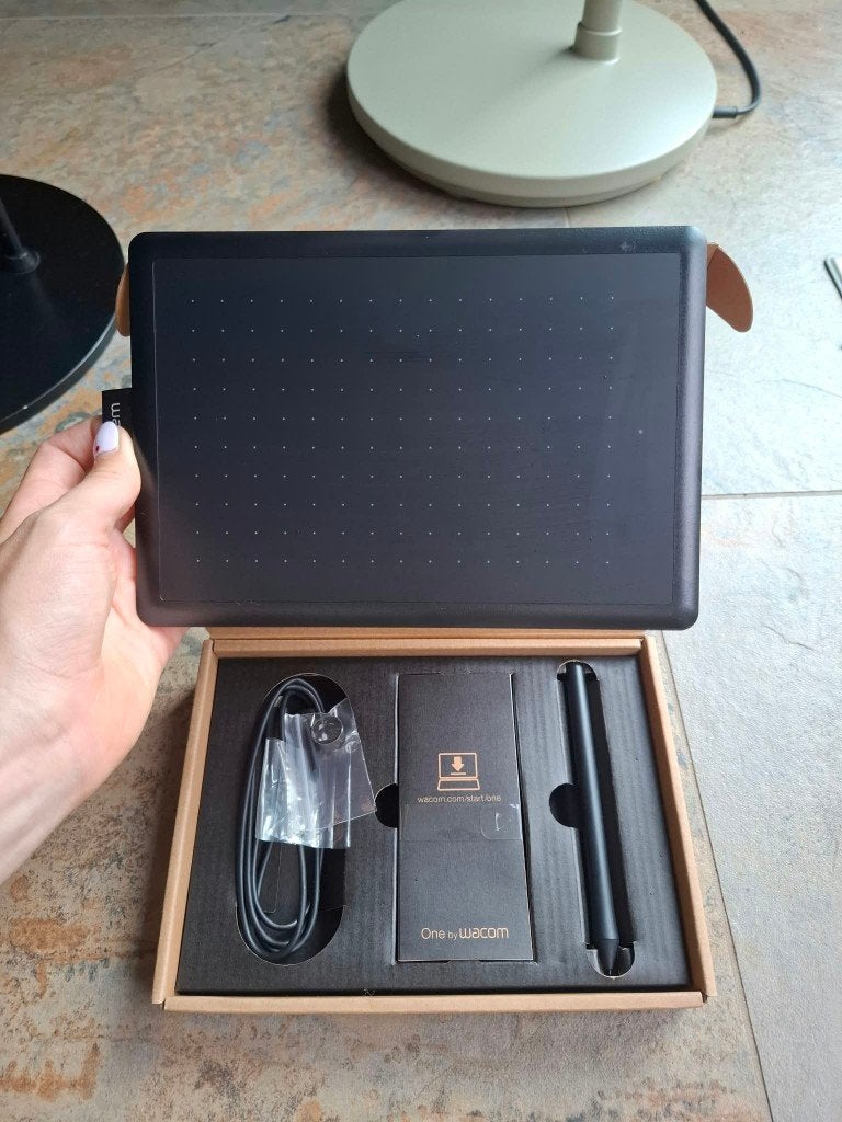 Wacom teken tab - WACOM One by Wacom small - EMEA-South, Computers en Software, Ophalen of Verzenden, Nieuw, Bedraad, Wacom