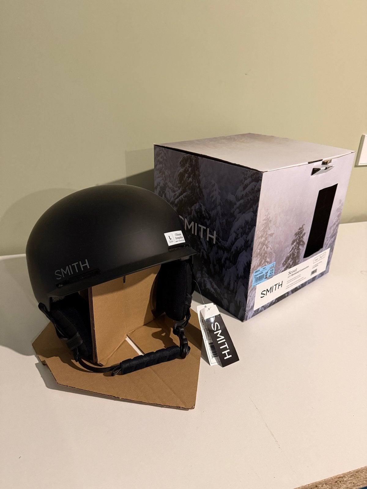 Smith Scout Ski-/Snowboardhelm – Splinternieuw (maat L), Ophalen, Zo goed als nieuw, Helm of Bescherming