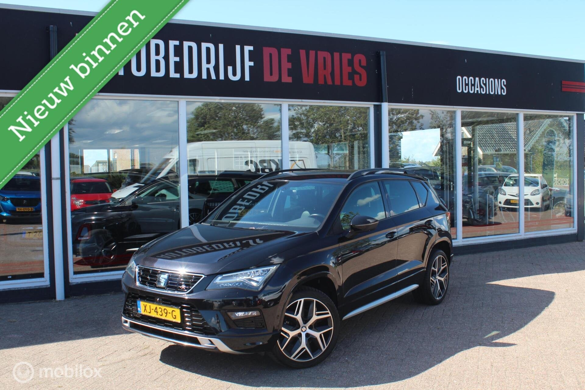Seat Ateca 1.5 TSI FR Bsn Virtual/Leder/Trekhaak/Beats/19Inc, Auto's, 4 cilinders, 150 pk, Ateca, Zwart