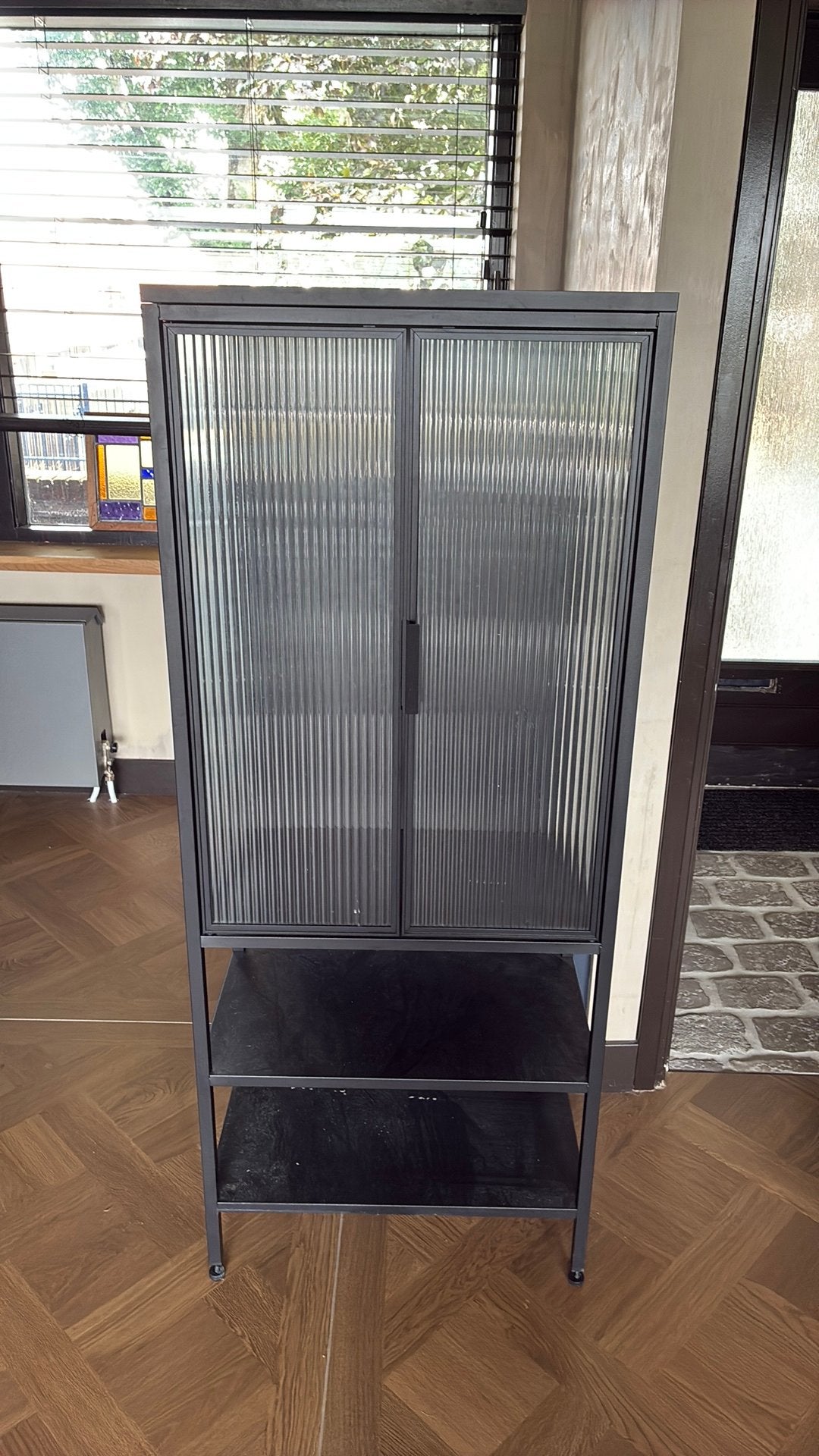 Ikea vitrine kast, Huis en Inrichting, Ophalen, Gebruikt, 50 tot 100 cm, 150 tot 200 cm