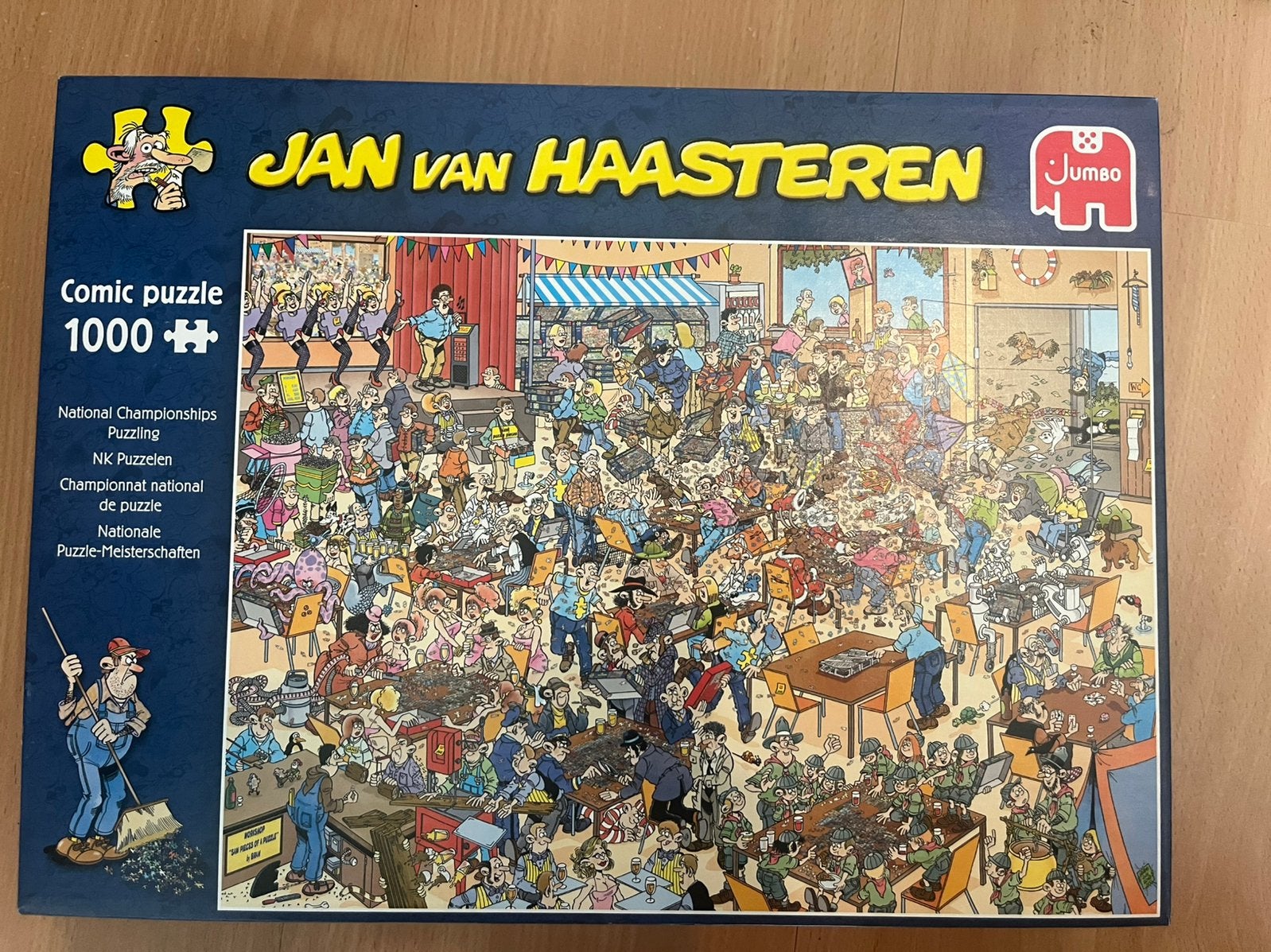 Jan van Haasteren puzzel 1000 stukjes nk puzzelen, Ophalen, 500 t/m 1500 stukjes, Zo goed als nieuw