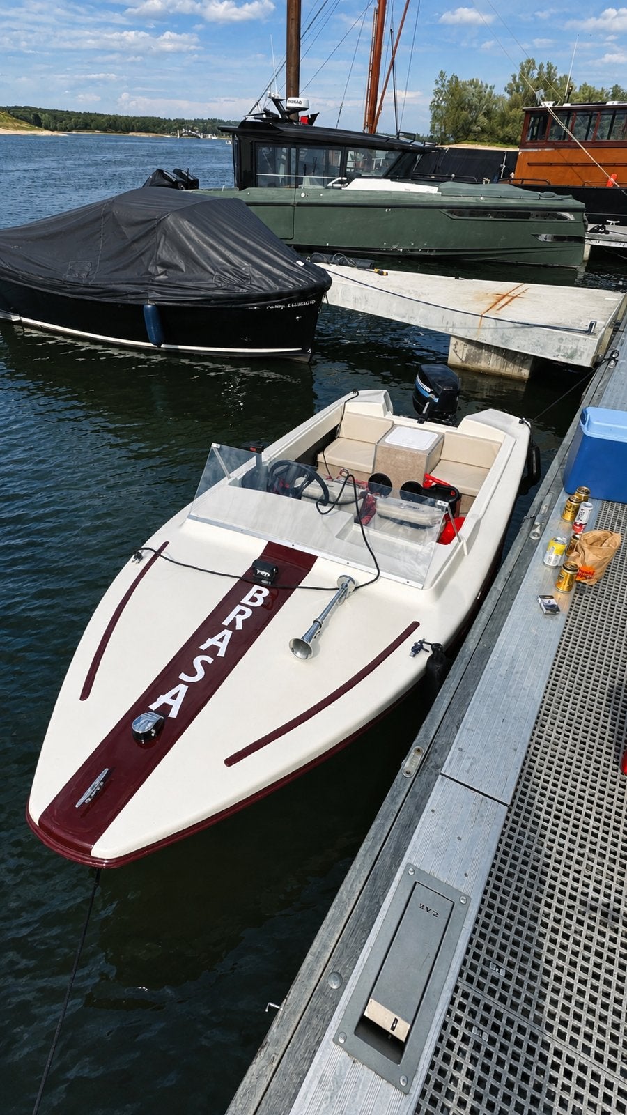 Speedboot + trailer met of zonder Mercury 25pk, Ophalen, Overige merken, 4 m, 1.00 - 1.50 meter