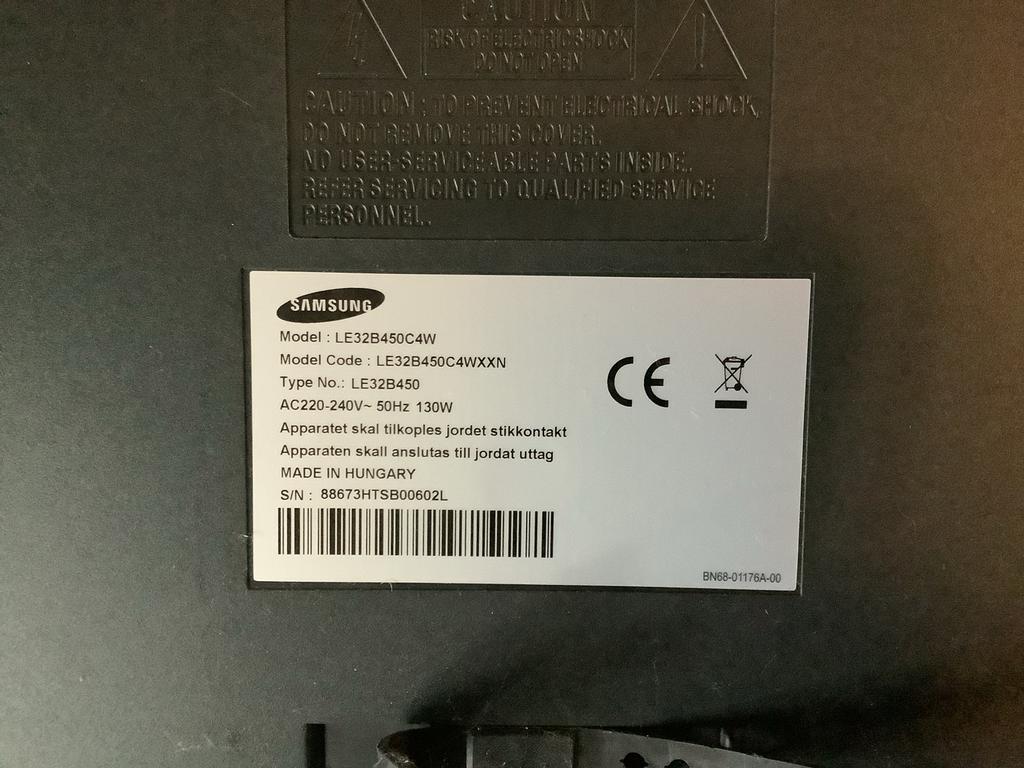 Samsung LE32B450C4WXXN TV - Kabel ontbreekt, Ophalen, Gebruikt, 50 Hz, 80 tot 100 cm