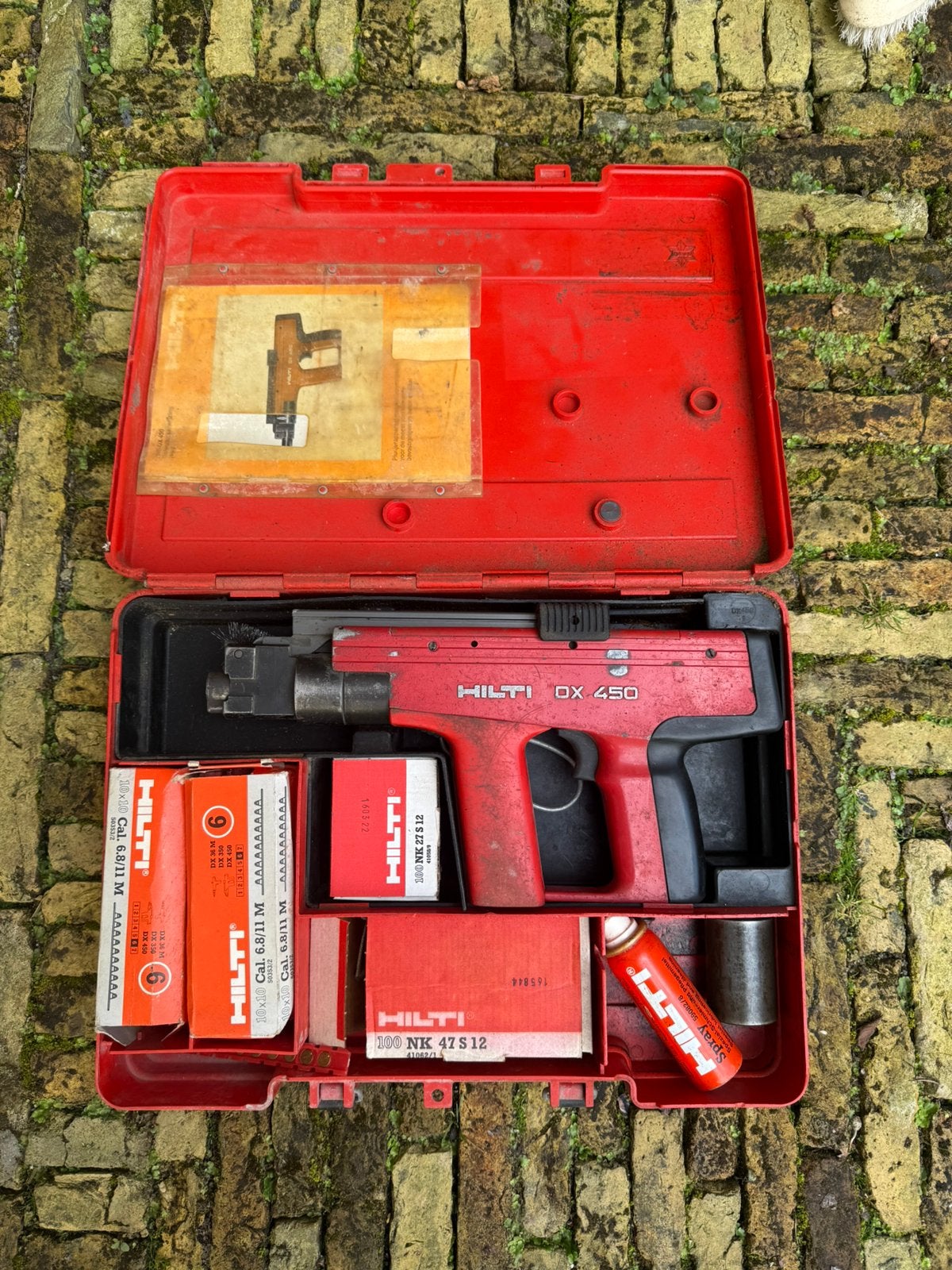 Hilti DX450 schiethamer goede staat, Ophalen of Verzenden, Gebruikt