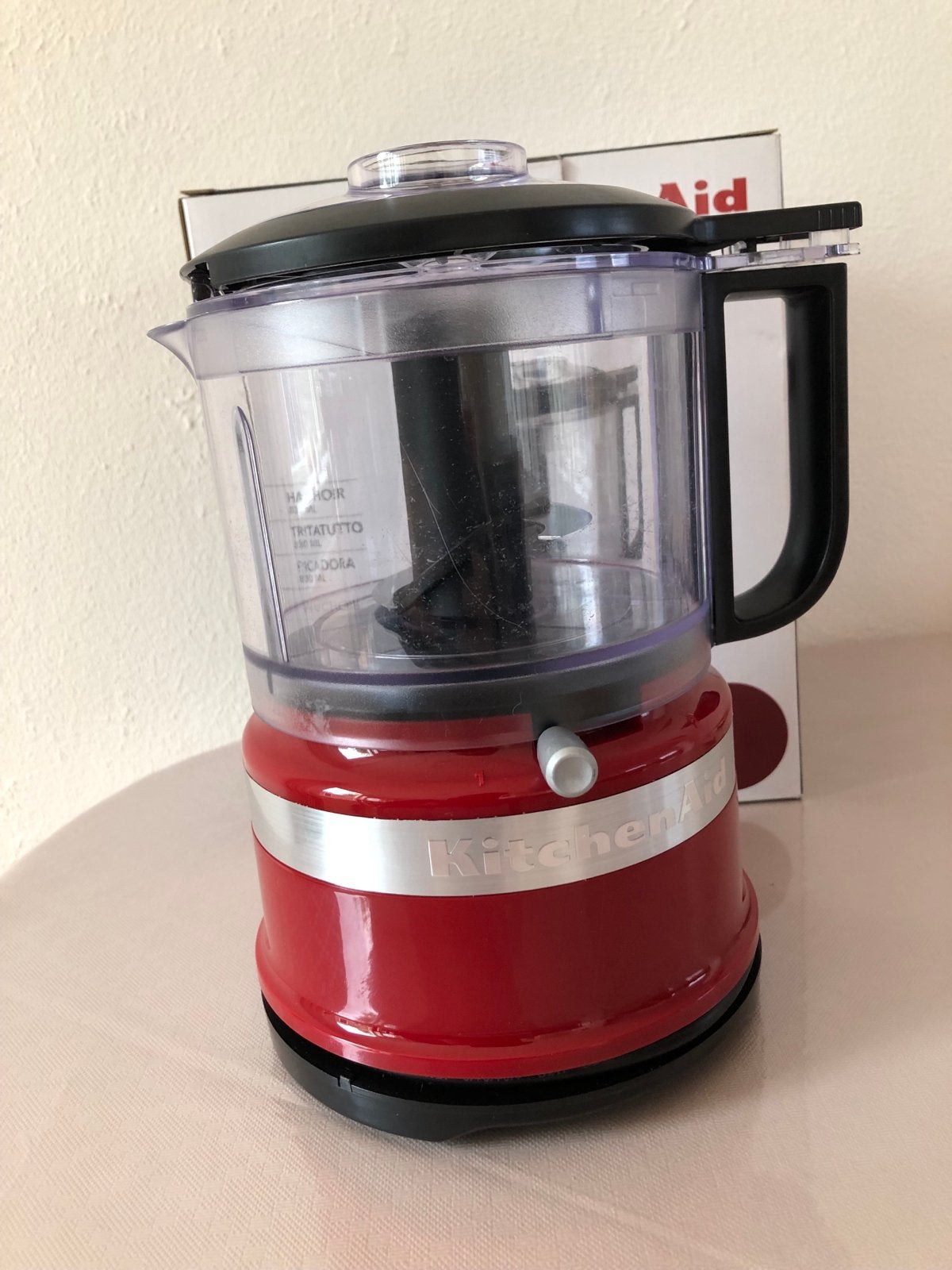 KitchenAid hakmolen - Compact en Krachtig, 2 snelheden, Ophalen of Verzenden, Zo goed als nieuw, Vaatwasserbestendig
