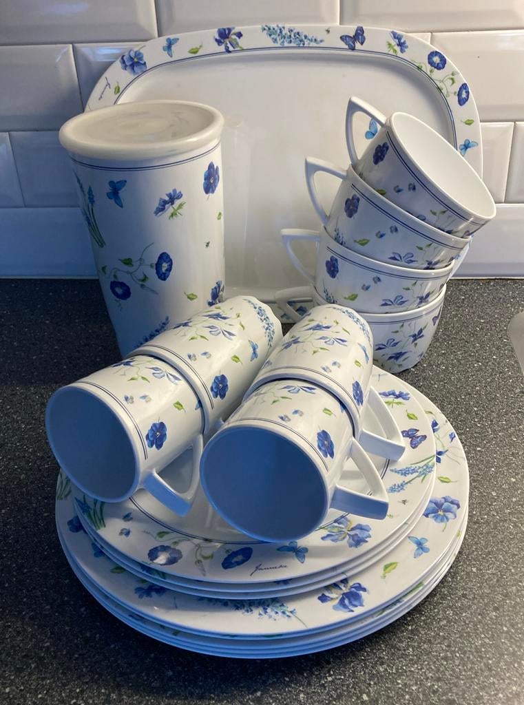 Mepal servies Janneke Brinkman vlinder Mepal Rosti, Caravans en Kamperen, Kampeeraccessoires, Ophalen of Verzenden, Gebruikt